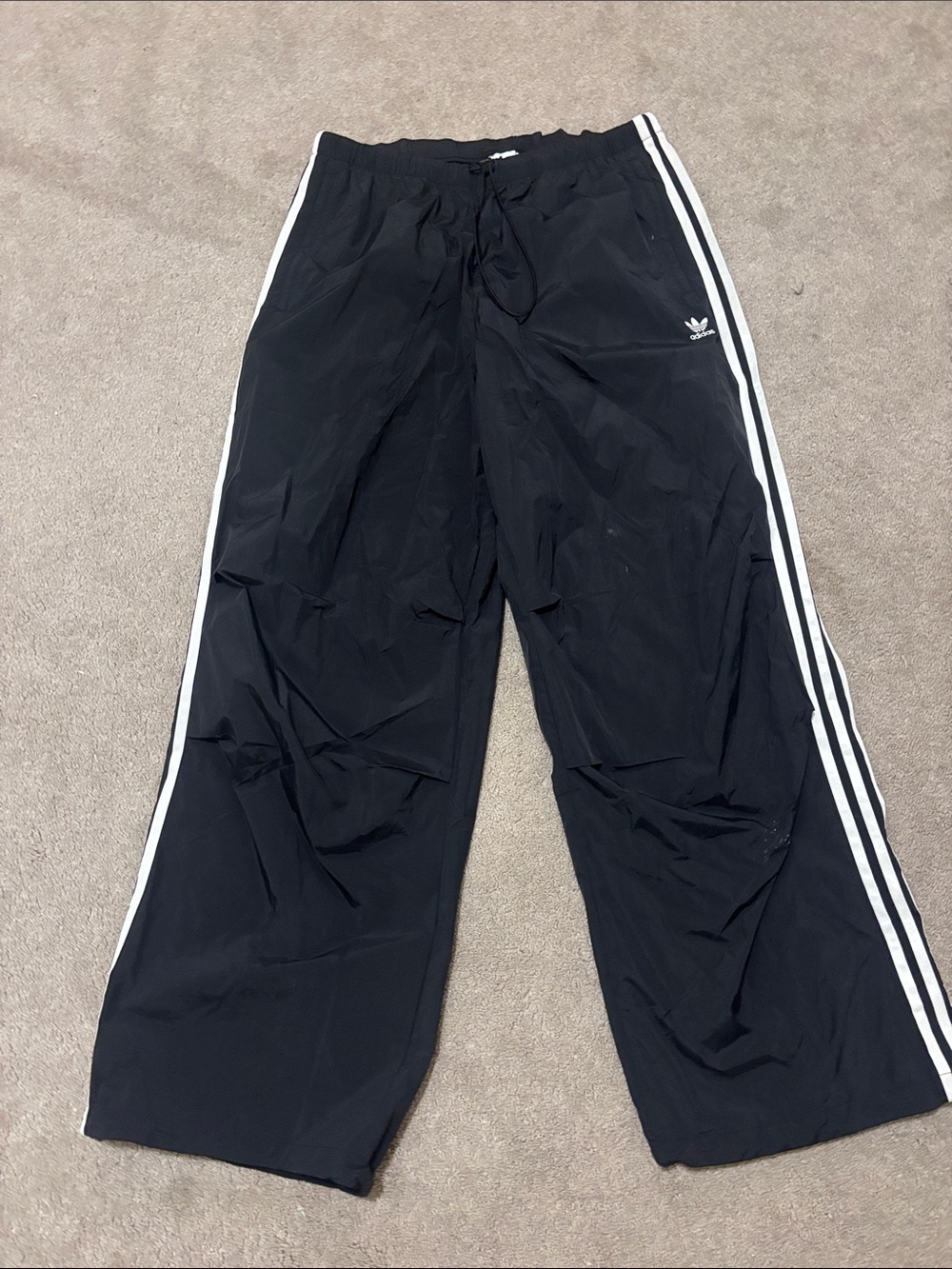 adidas Track Pants with White Side Stripes